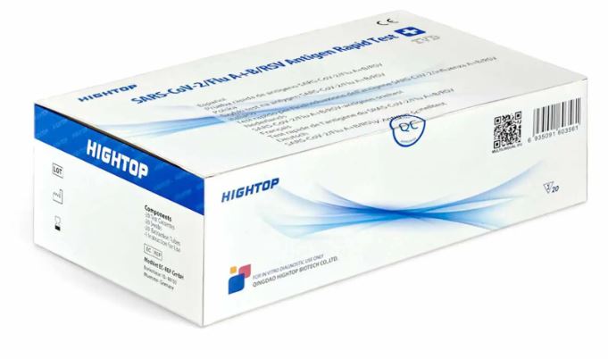 Verpackung Test auf Influenza, SARS CoV2, RSV