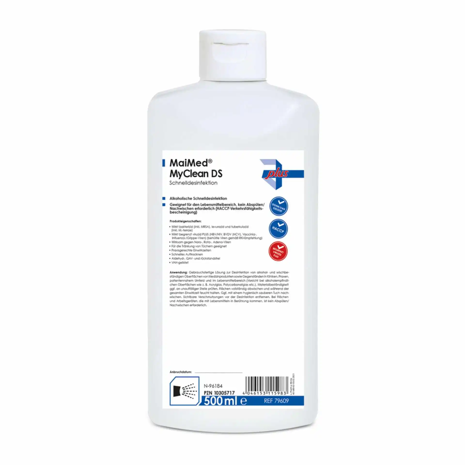 MaiMed® MyClean DS Neutral 500 ml – VAH-gelistetes Flächendesinfektionsmittel