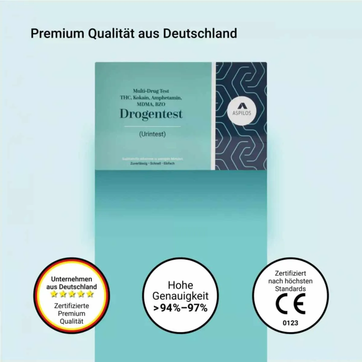 Drogen Multi-Test (5-fach) Selbsttest – geprüfte Qualität aus Deutschland