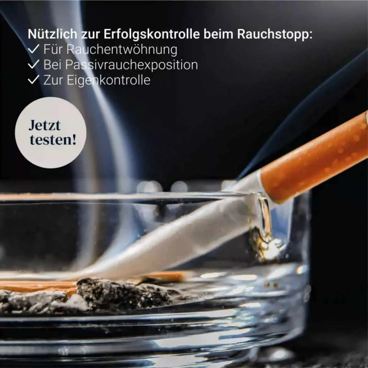 Cotinin-Nikotintest zur Erfolgskontrolle beim Rauchstopp