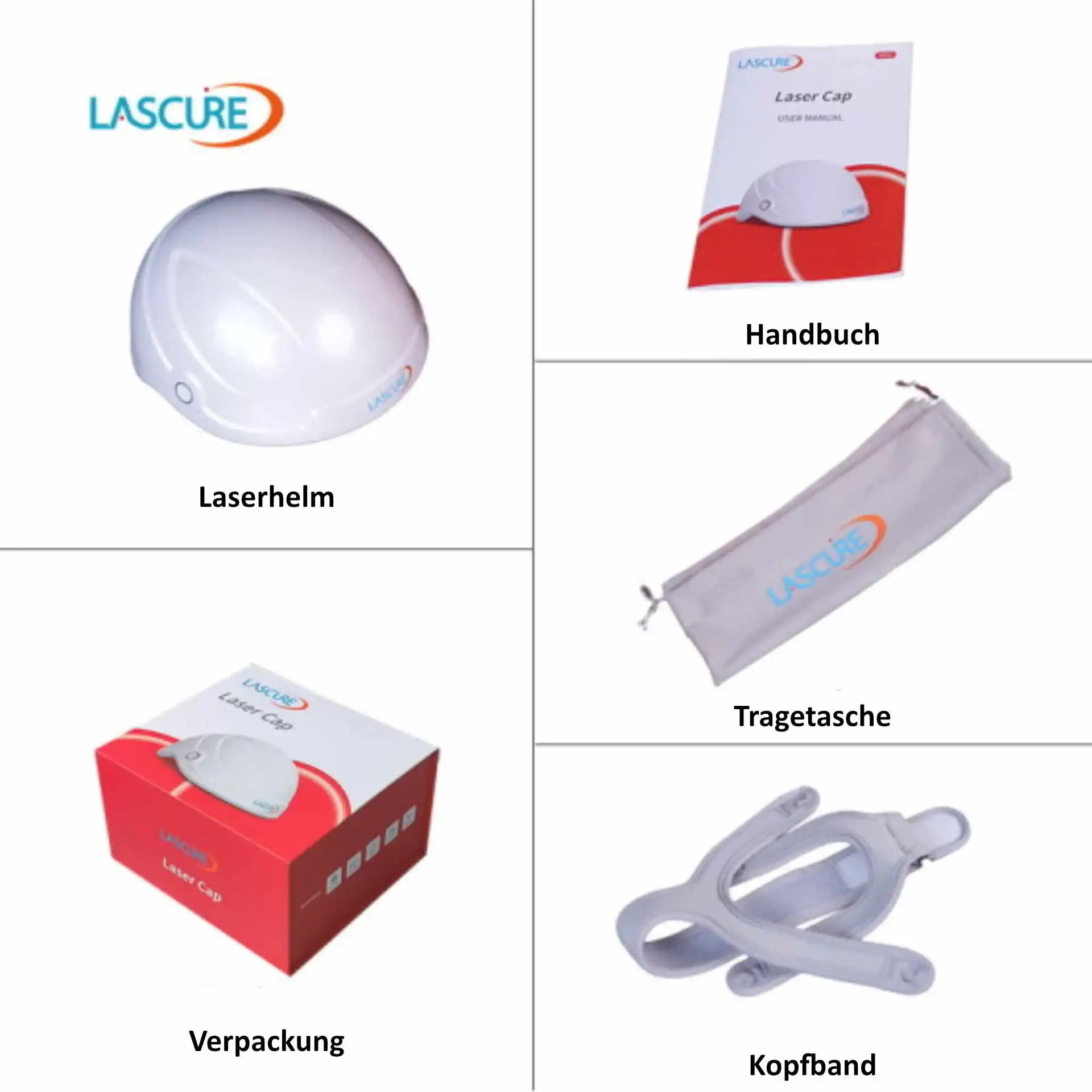 Laserhelm Packungsinhalt Laserhelm Packungsinhalt