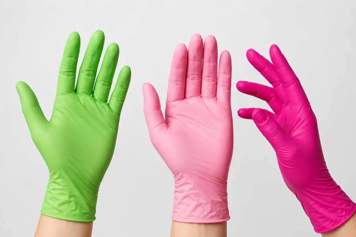 Bunte Nitril Handschuhe