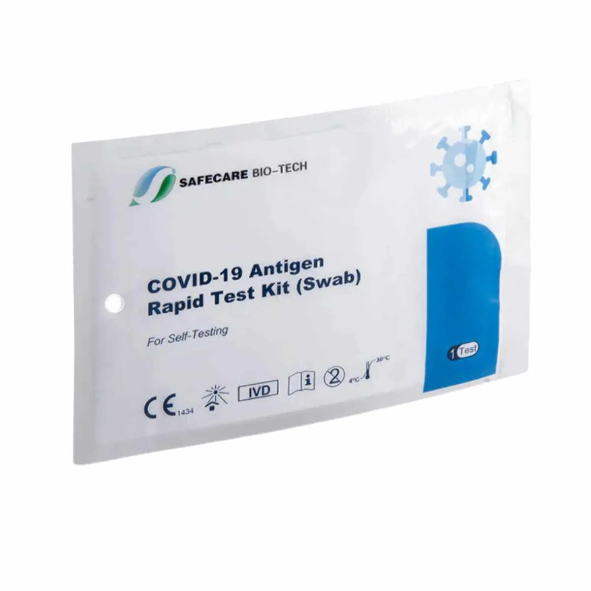 Safecare Corona Laien Schnelltest – Verpackung des SARS-CoV-2 Antigen Selbsttests für Zuhause