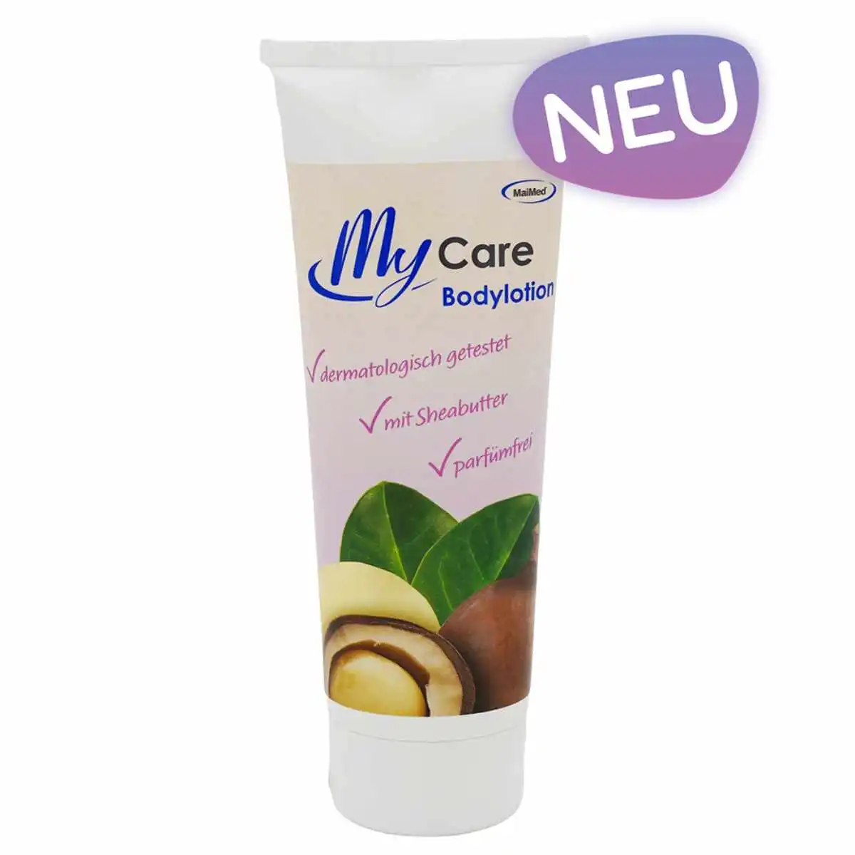 Hautpflege mit MaiMed MyCare Bodylotion – feuchtigkeitsspendende Pflege mit Sheabutter