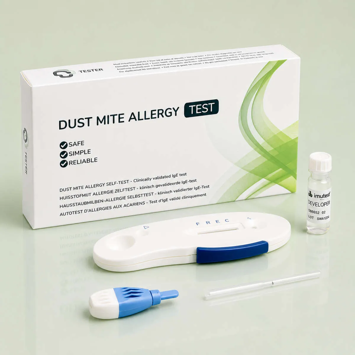 Hausstauballergie Selbsttest Packungsinhalt