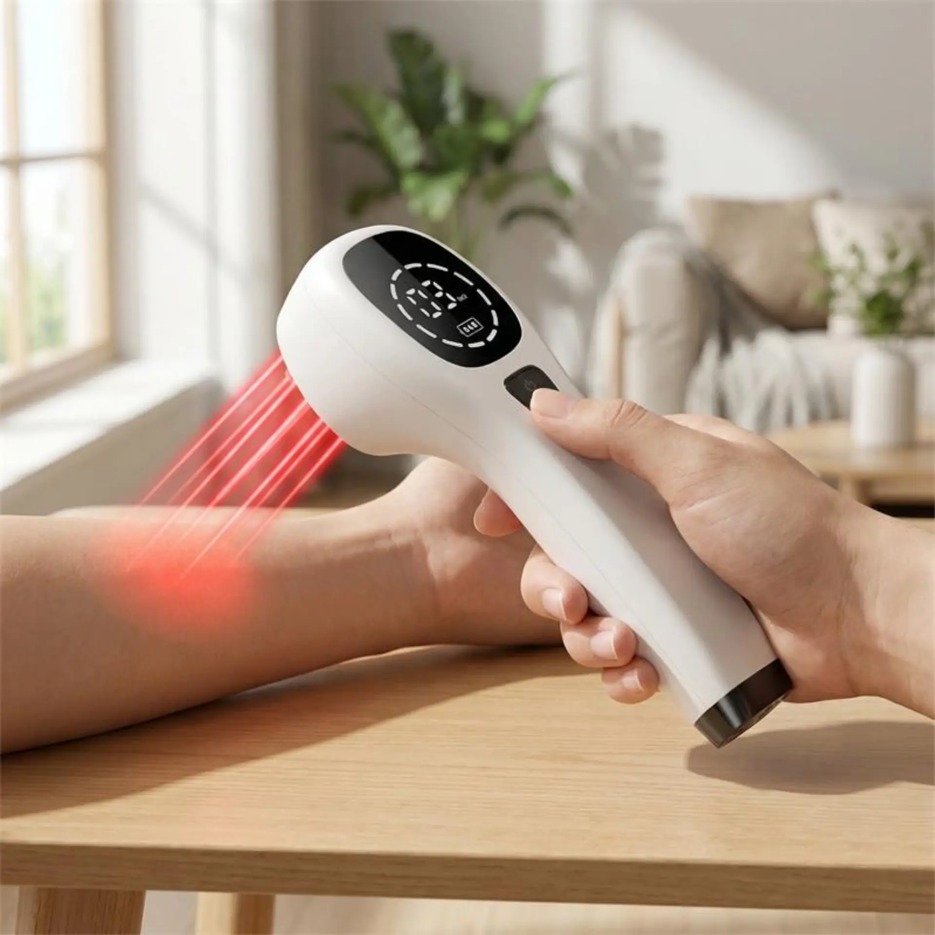 Anwendung Lasertherapie Arm