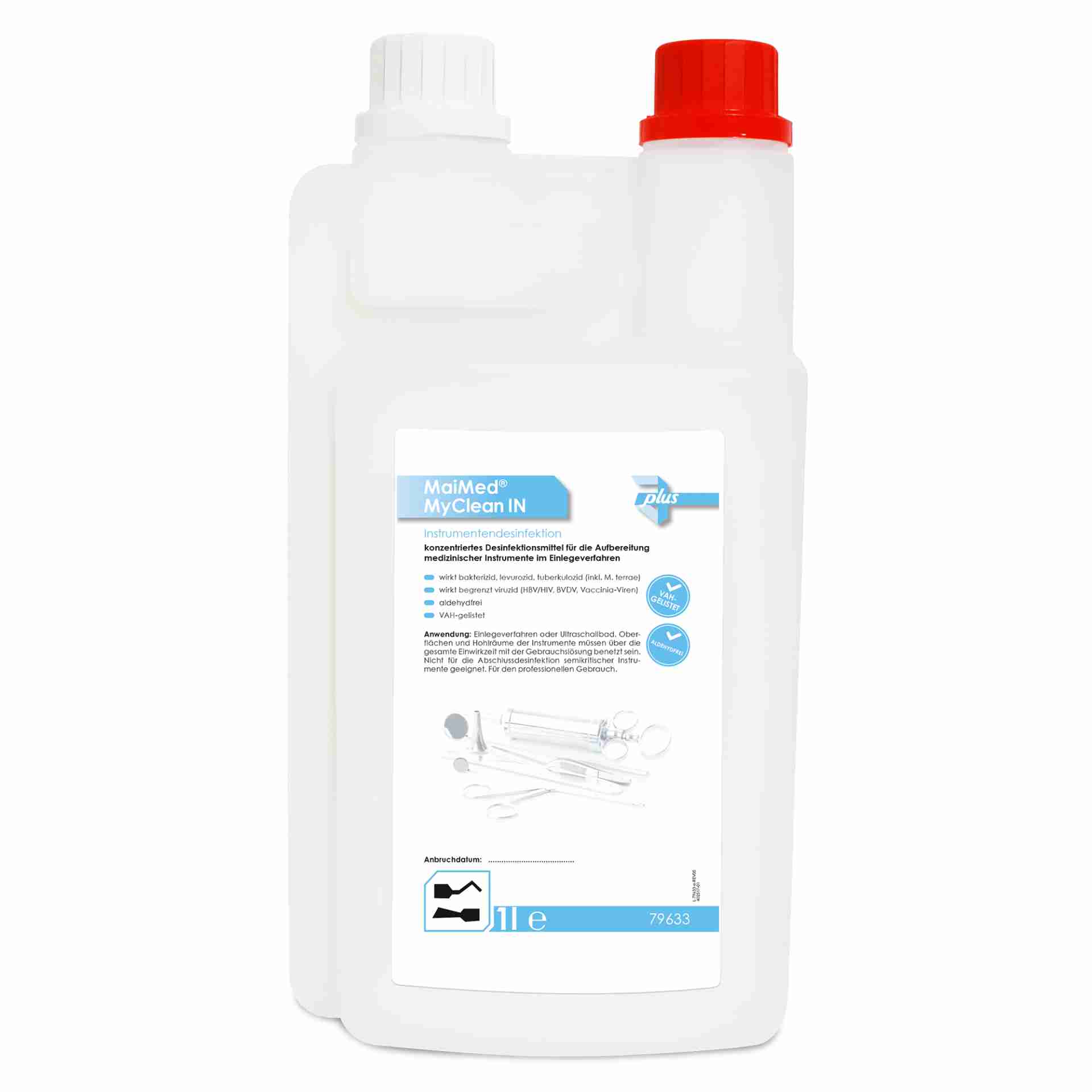 MaiMed® MyClean IN 1 l – Instrumentendesinfektionsmittel Konzentrat, VAH-gelistet