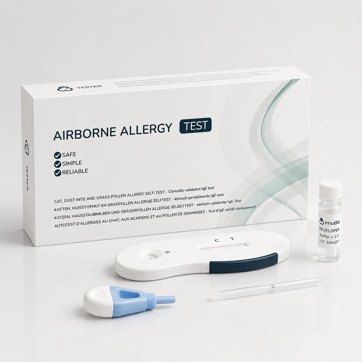 Inhalationsallergie (Airborne) Selbsttest für Zuhause – Verpackung