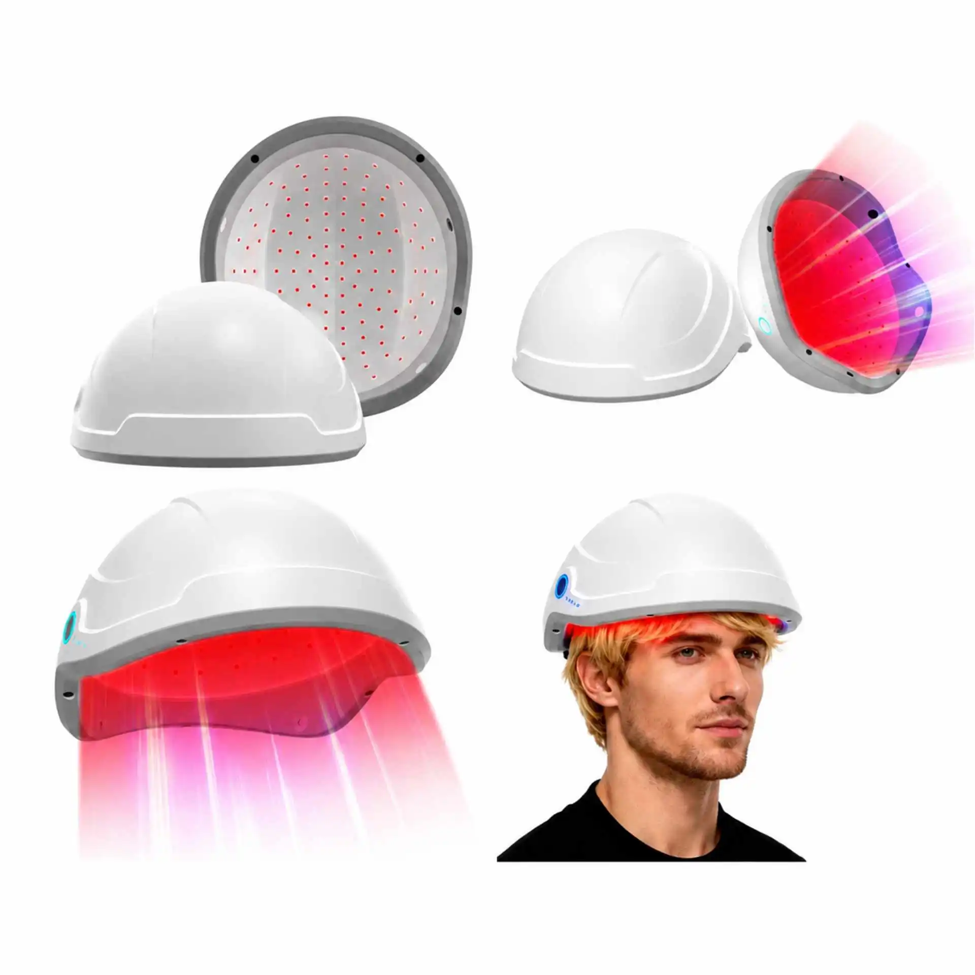 Laserhelm Bildkollage