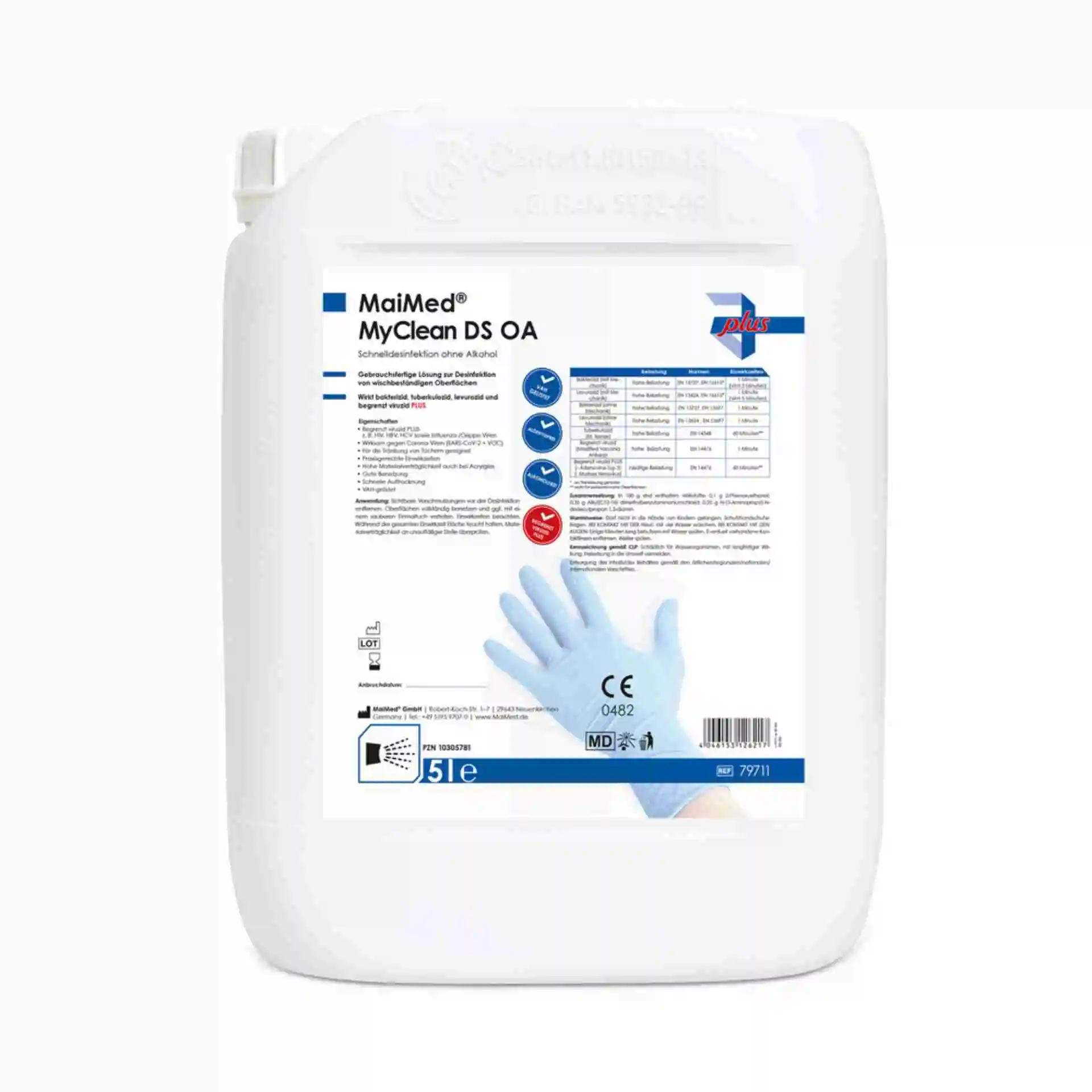 MaiMed® MyClean DS OA 5 l Kanister – alkoholfreie Schnelldesinfektion