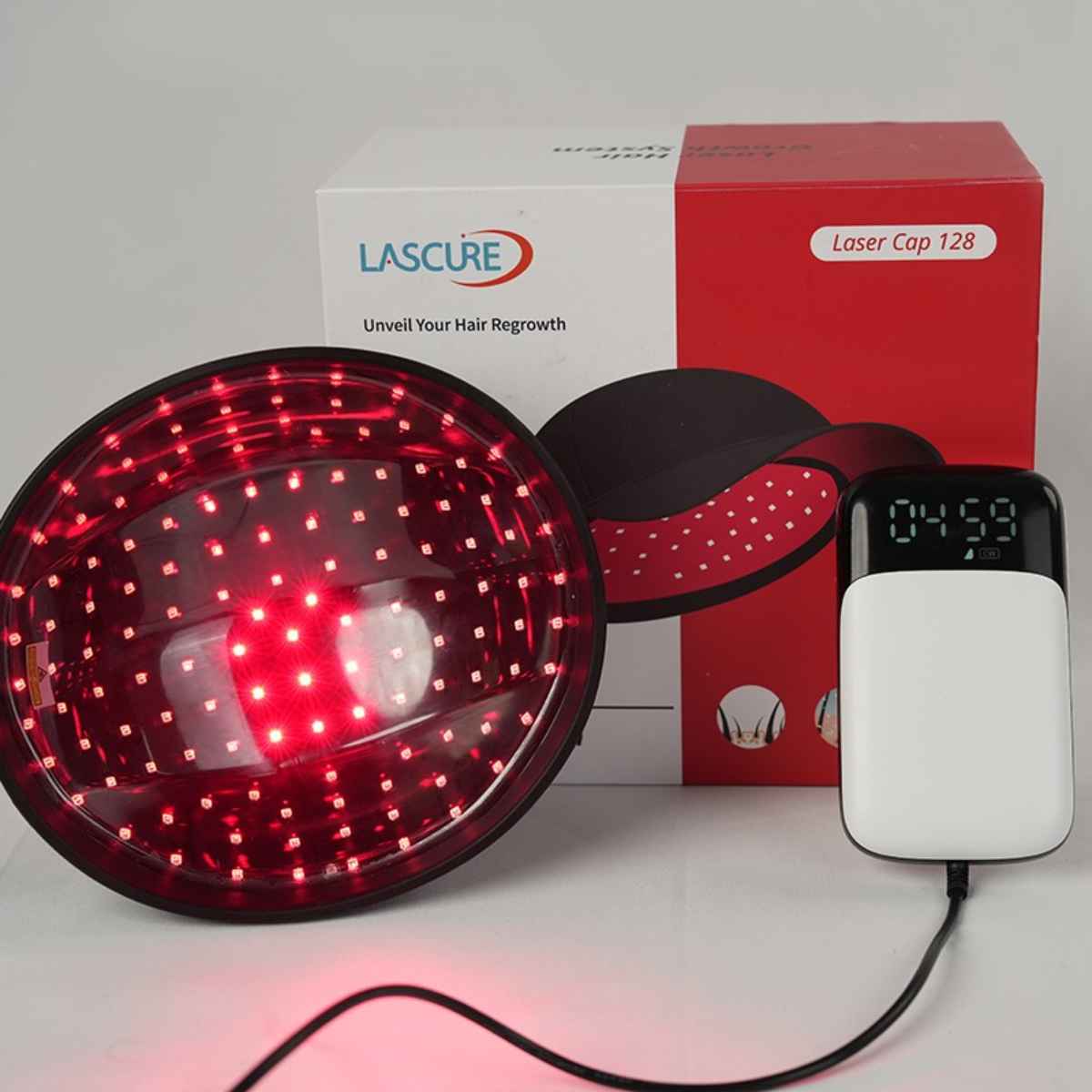 Laser Cap 128 Komplettset zur Unterstützung des Haarwachstums