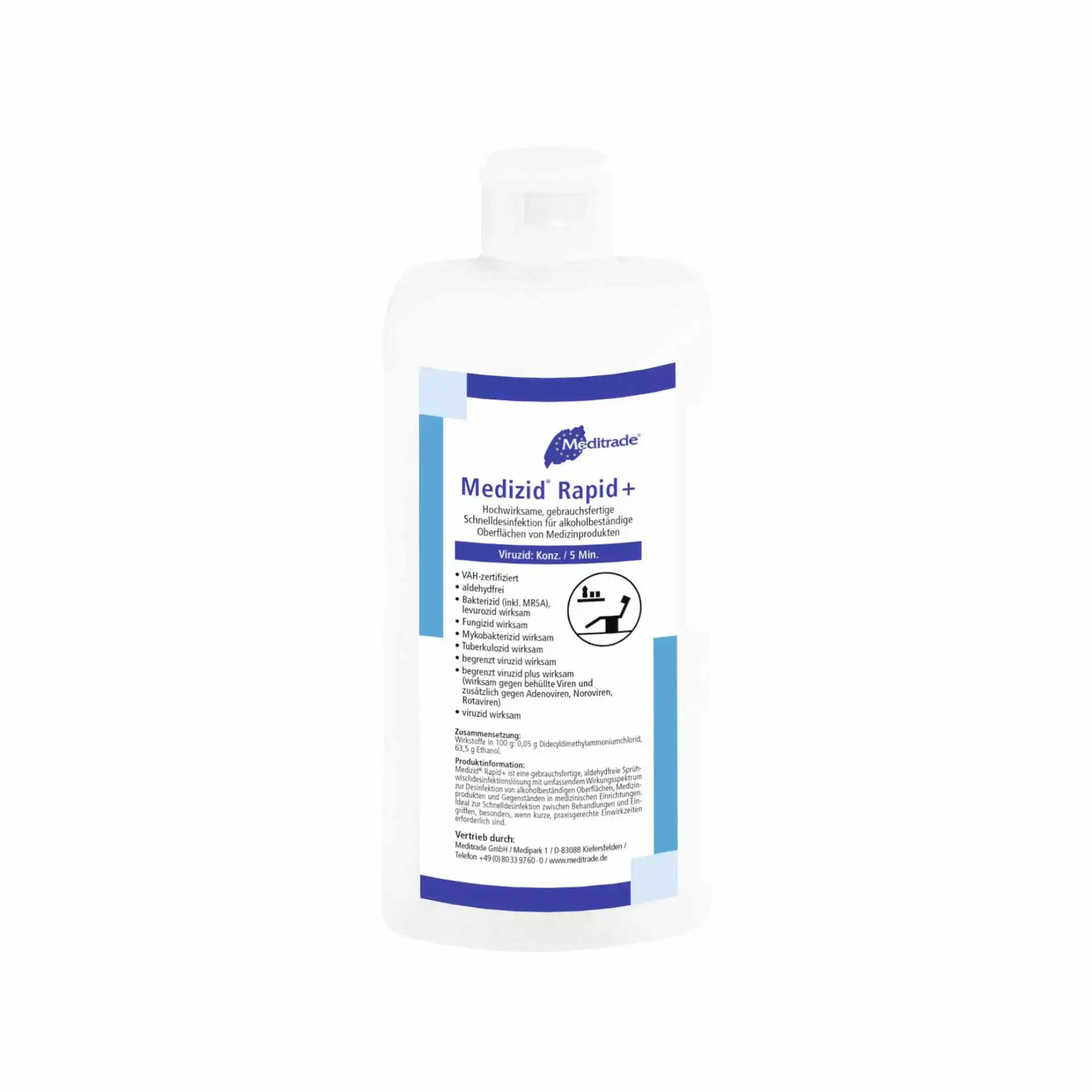 Medizid Rapid+ Flaechendesinfektion 500ml Medizid Rapid+ Flaechendesinfektion 500ml