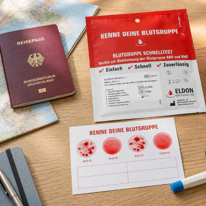 Blutgruppe kennen für Reise, Notfall und Vorsorge