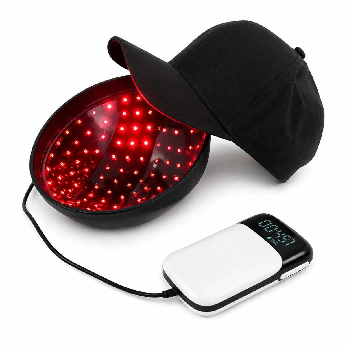 Laser Cap 128 mit roten LEDs und Controller