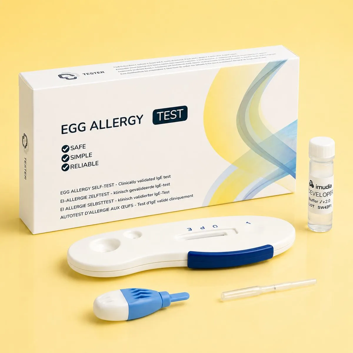 Ei-Allergie Selbsttest für Zuhause – Verpackung
