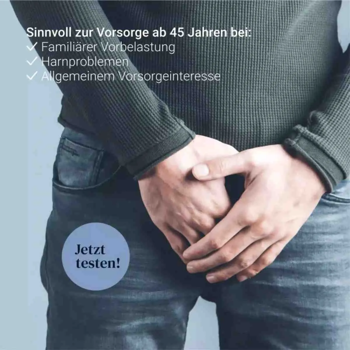 Mann – Prostata-Vorsorge zur eigenen Orientierung