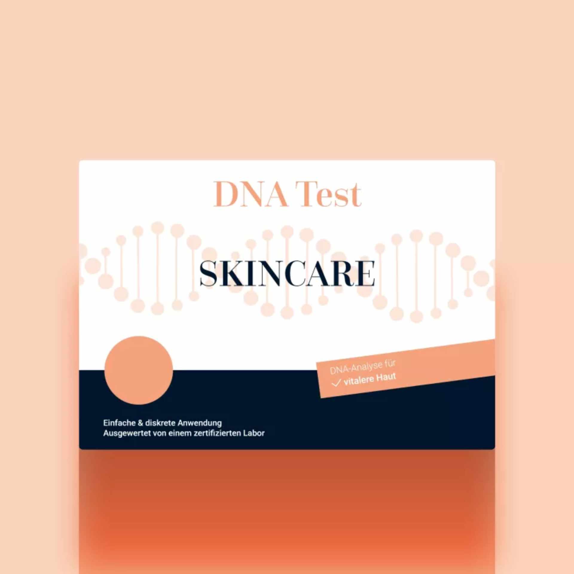 Skin Care DNA-Test – Genetische Hautanalyse | MYBODY Lab Skin Care DNA-Test Verpackung – genetische Hautanalyse für personalisierte Hautpflege