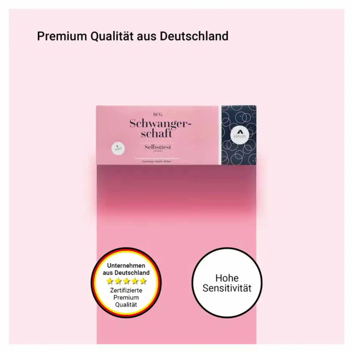 Aspilos Schwangerschaftstest in Premium-Qualität von einem Unternehmen aus Deutschland