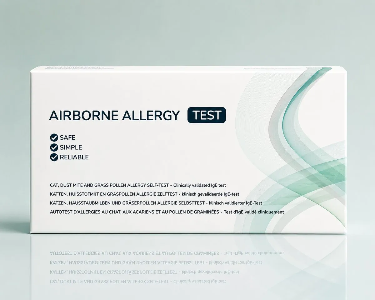 Inhalationsallergie (Airborne) Selbsttest für Zuhause – Verpackung