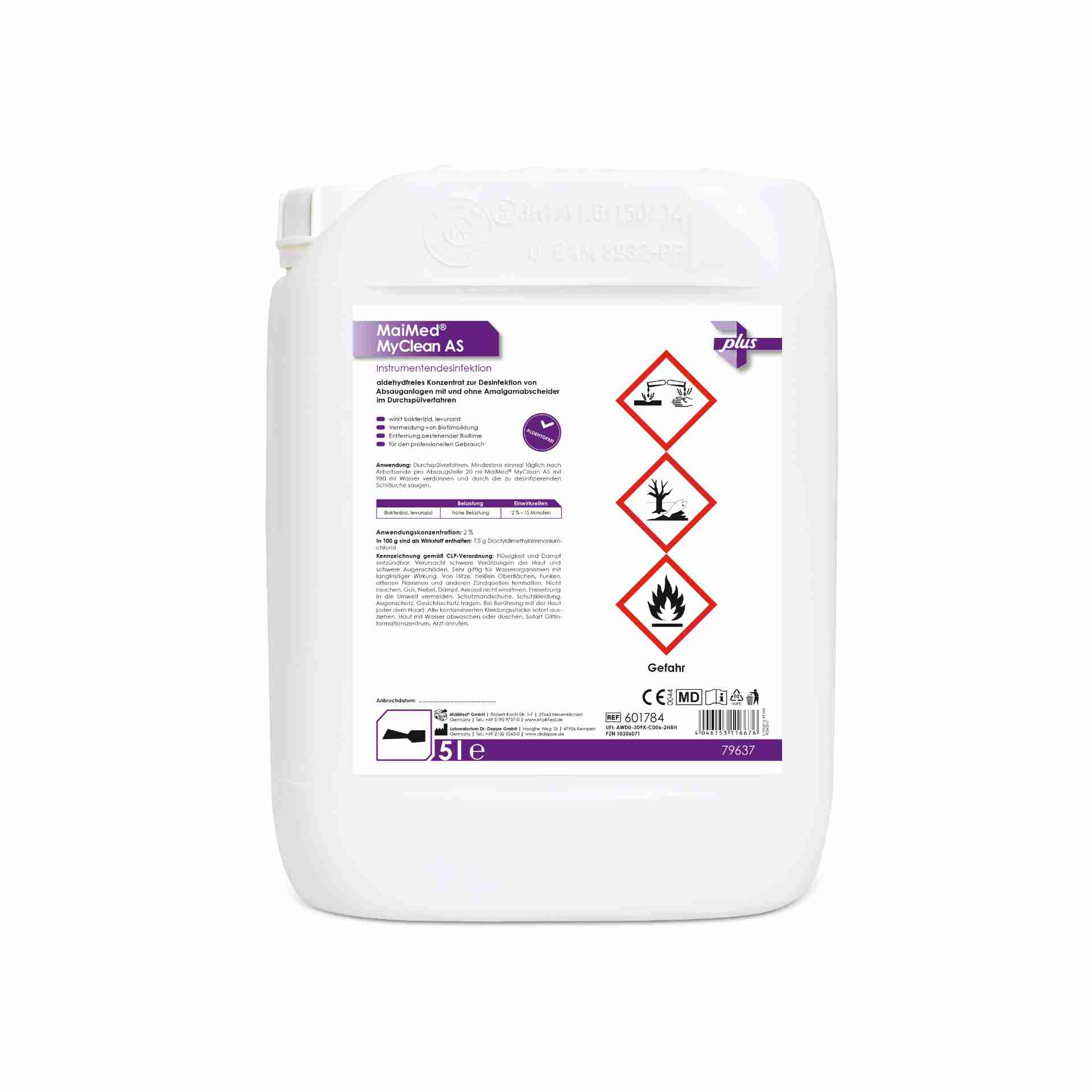 MaiMed® MyClean AS 5 l Kanister – Absauganlagen-Desinfektion Zahnarzt