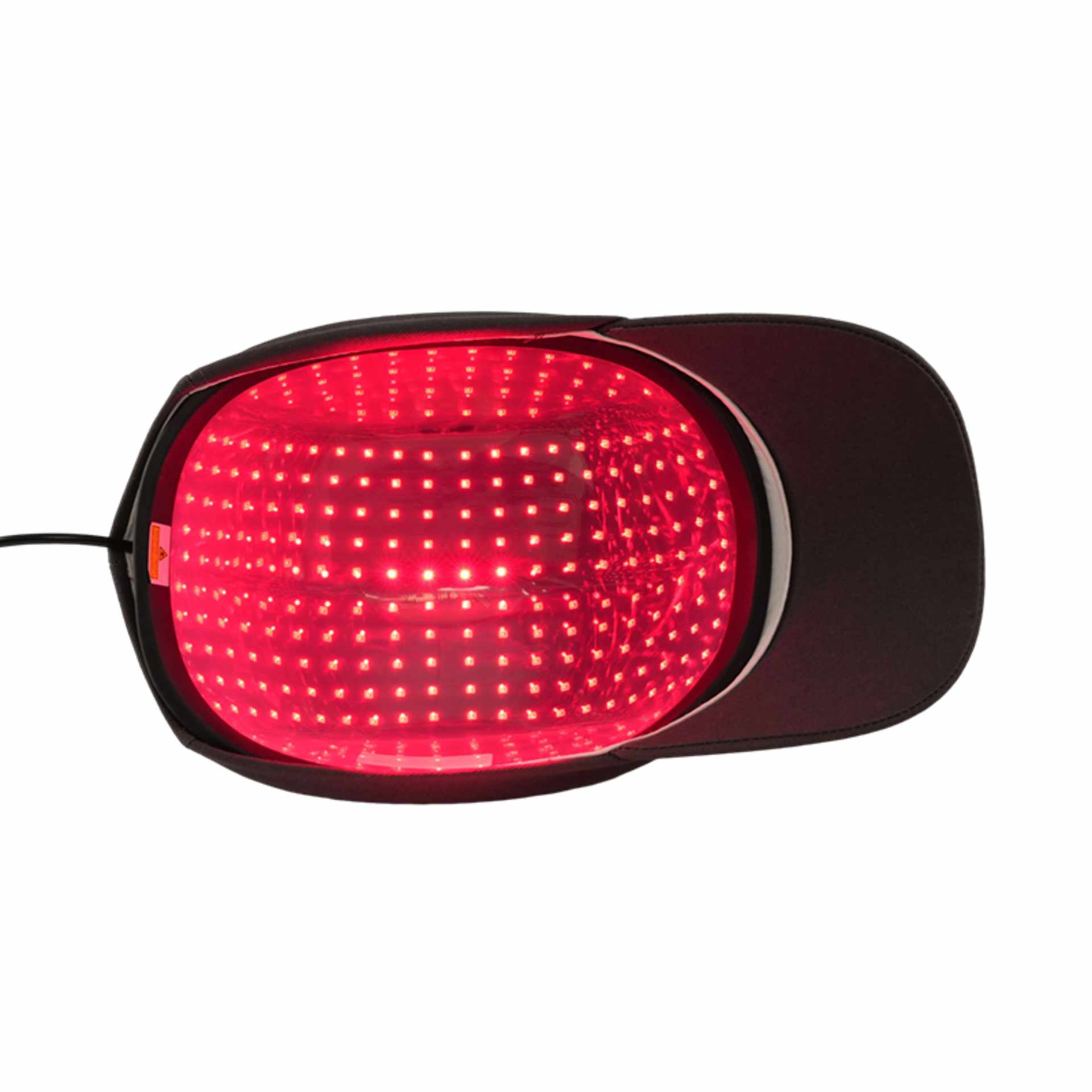 Laser Cap 272 – 272 Laserdioden 650 nm, Innenansicht aktiv Laser Cap 272 Innenansicht – 272 Laserdioden 650 nm aktiv leuchtend, vollständige Kopfhautabdeckung