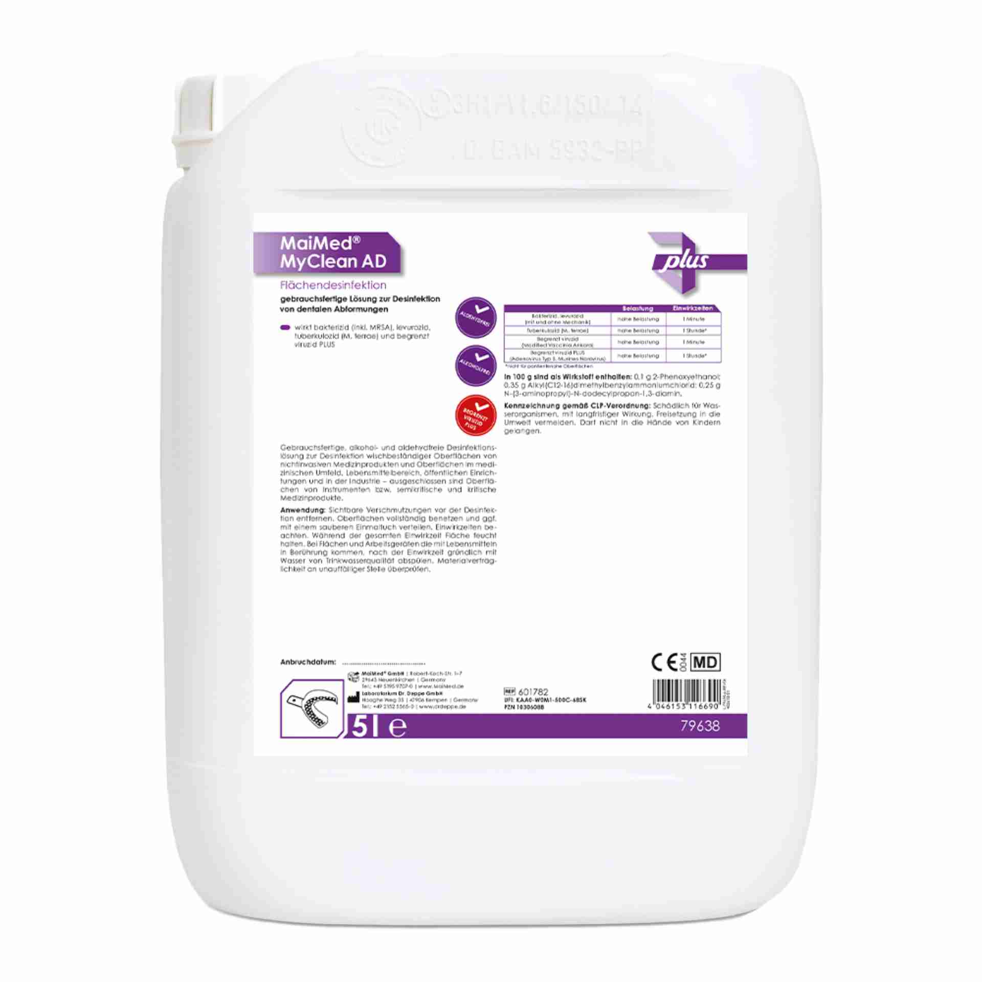 MaiMed® MyClean AD 5 l Kanister – Abformungsdesinfektionsmittel für Zahnarztpraxis