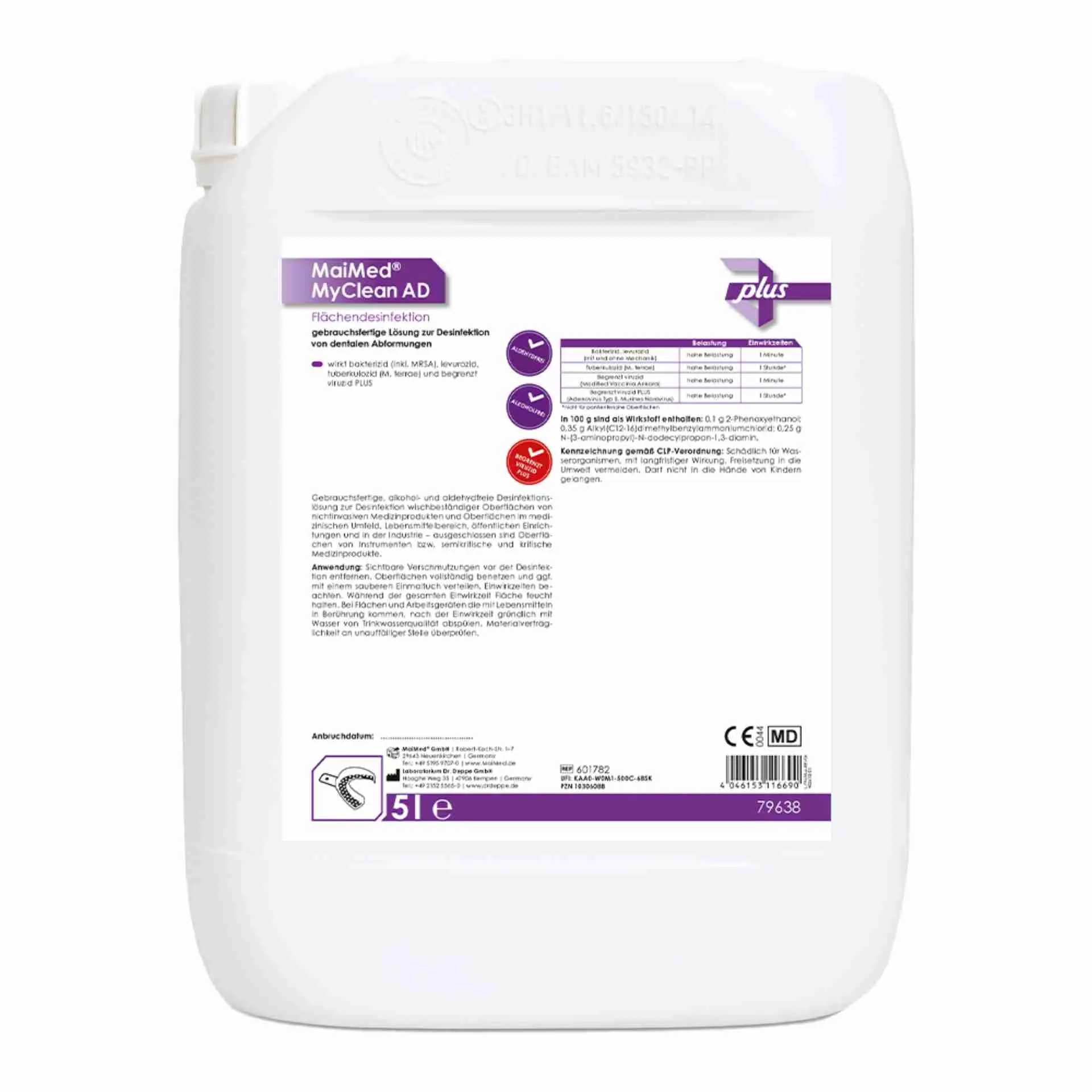 MaiMed® MyClean AD 5 l Kanister – Abformungsdesinfektionsmittel für Zahnarztpraxis