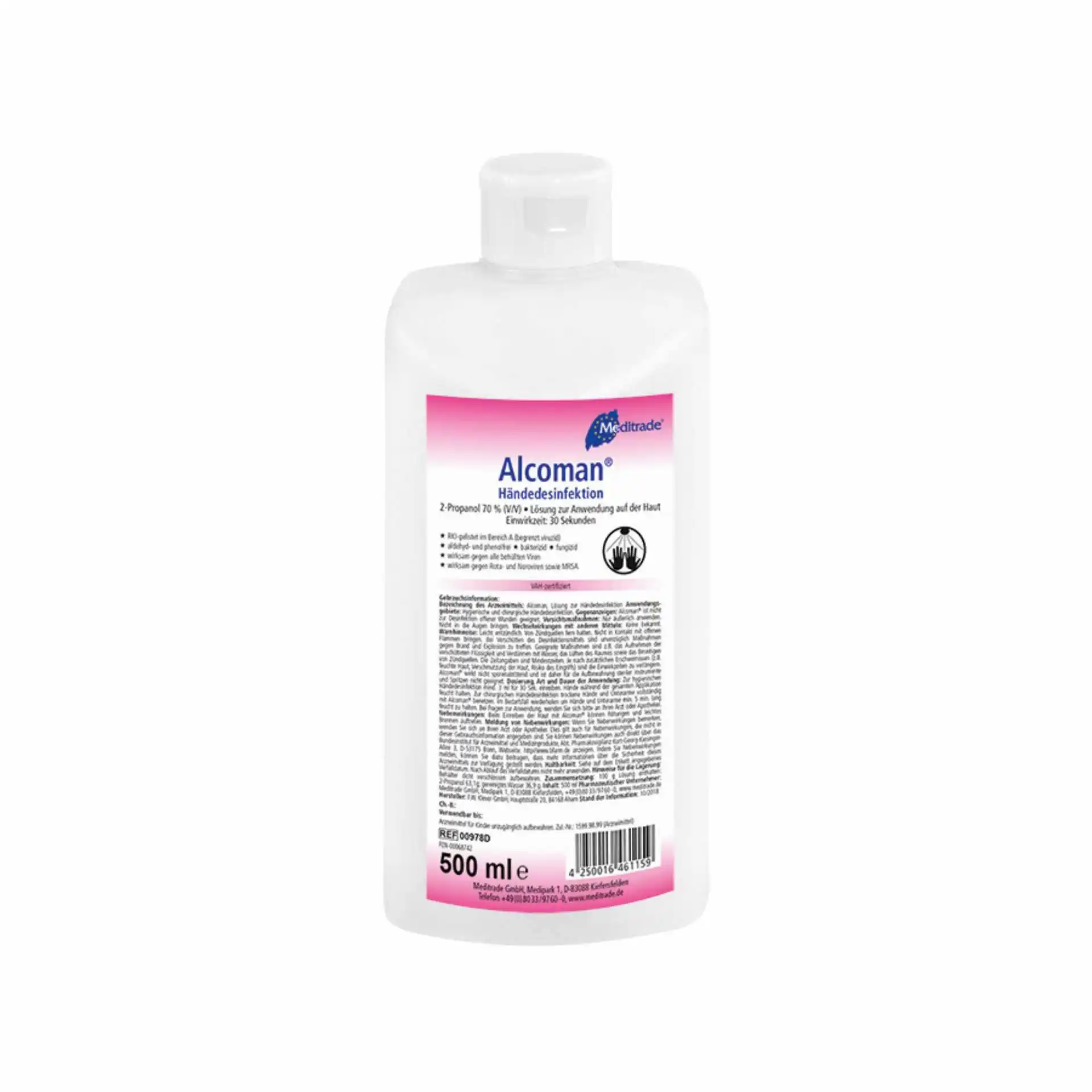 Alcoman Handdesinfektion 500ml Desinfektionsmittel