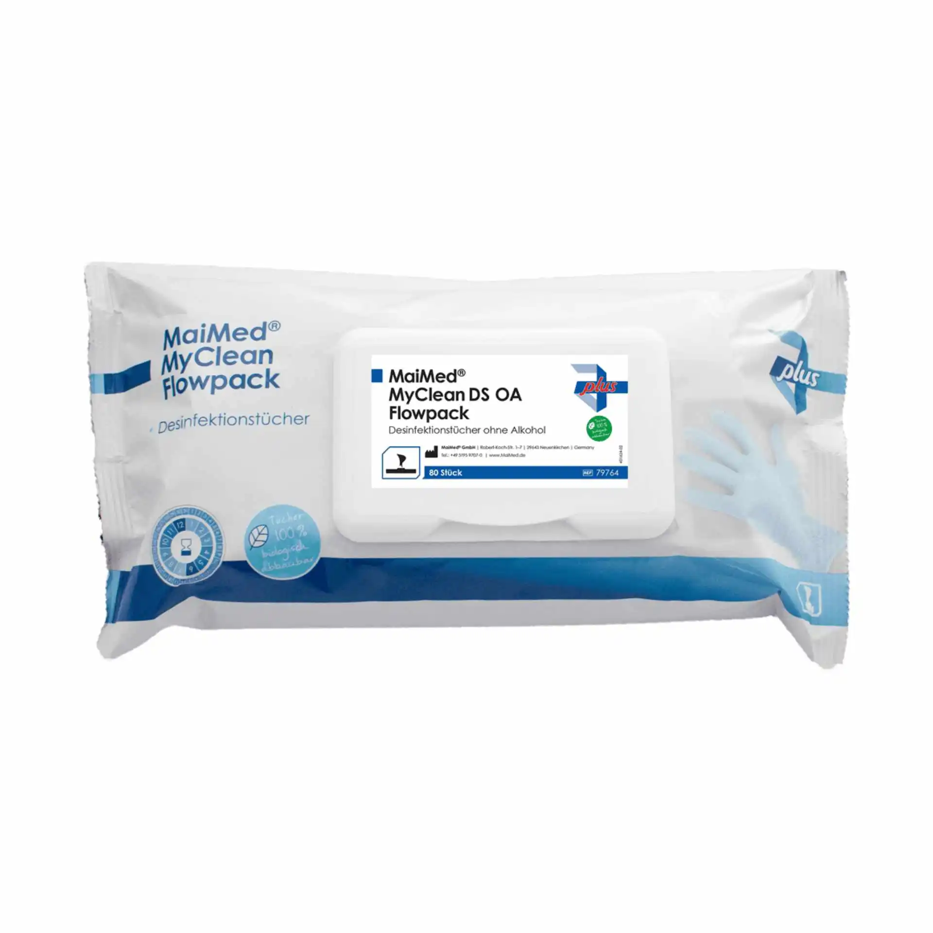 MaiMed® MyClean DS OA Flowpack – Flächendesinfektionstücher MaiMed® MyClean DS OA Flowpack alkoholfrei