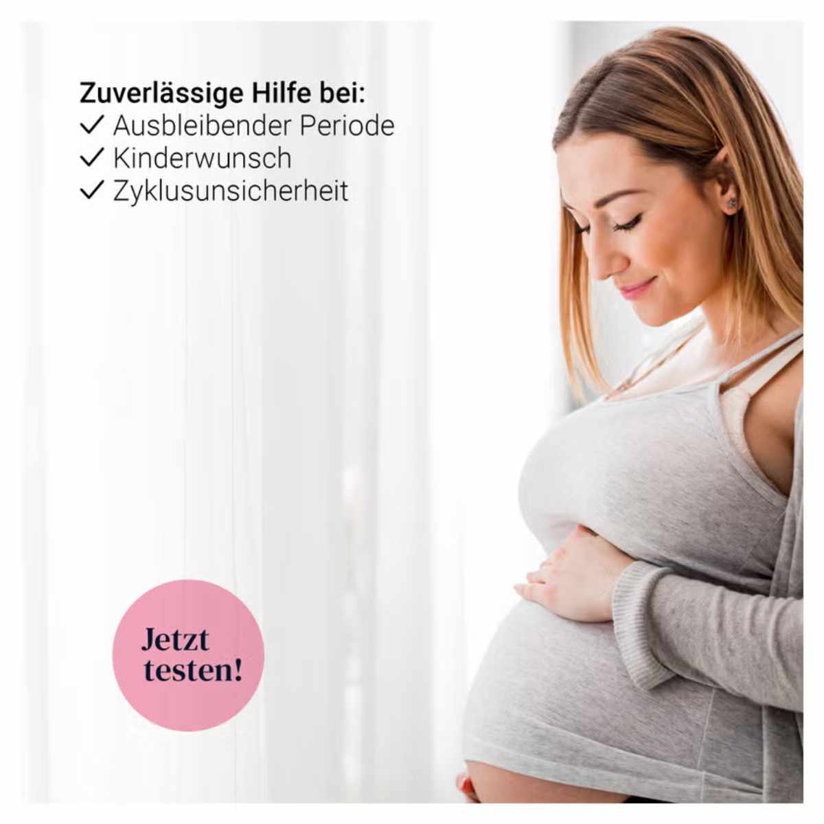 Schwangerschaftstest für Zuhause als zuverlässige Hilfe bei ausbleibender Periode, Kinderwunsch und Zyklusunsicherheit