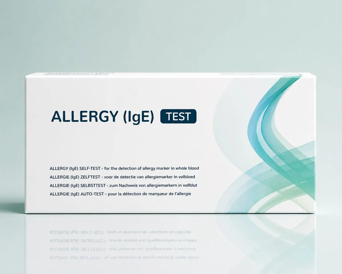 Allergie (IgE) Selbsttest für Zuhause – Verpackung