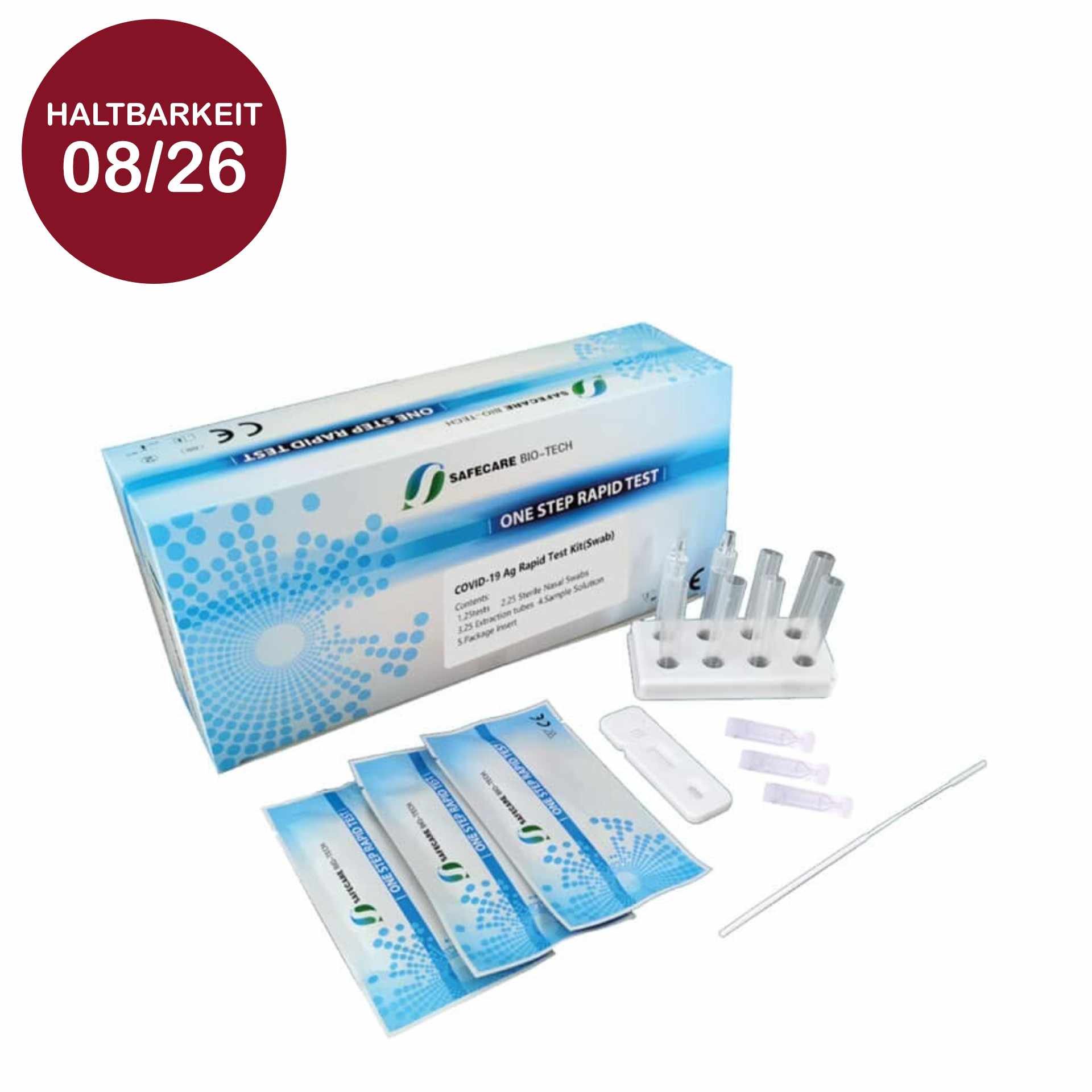 Safecare Covid-19 Antigen Schnelltest Inhalt