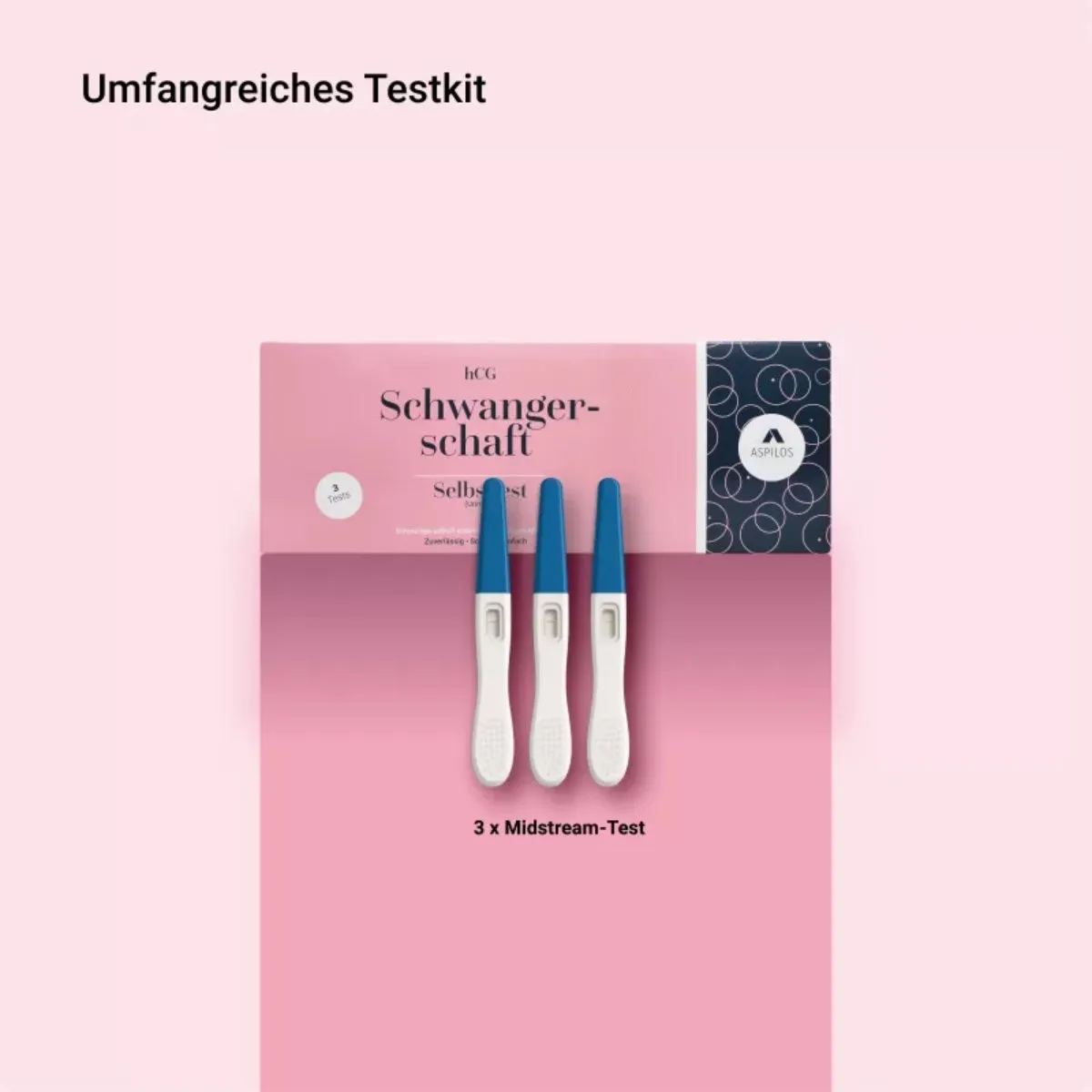 Lieferumfang des Schwangerschaftstest (hCG) Selbsttests für Zuhause