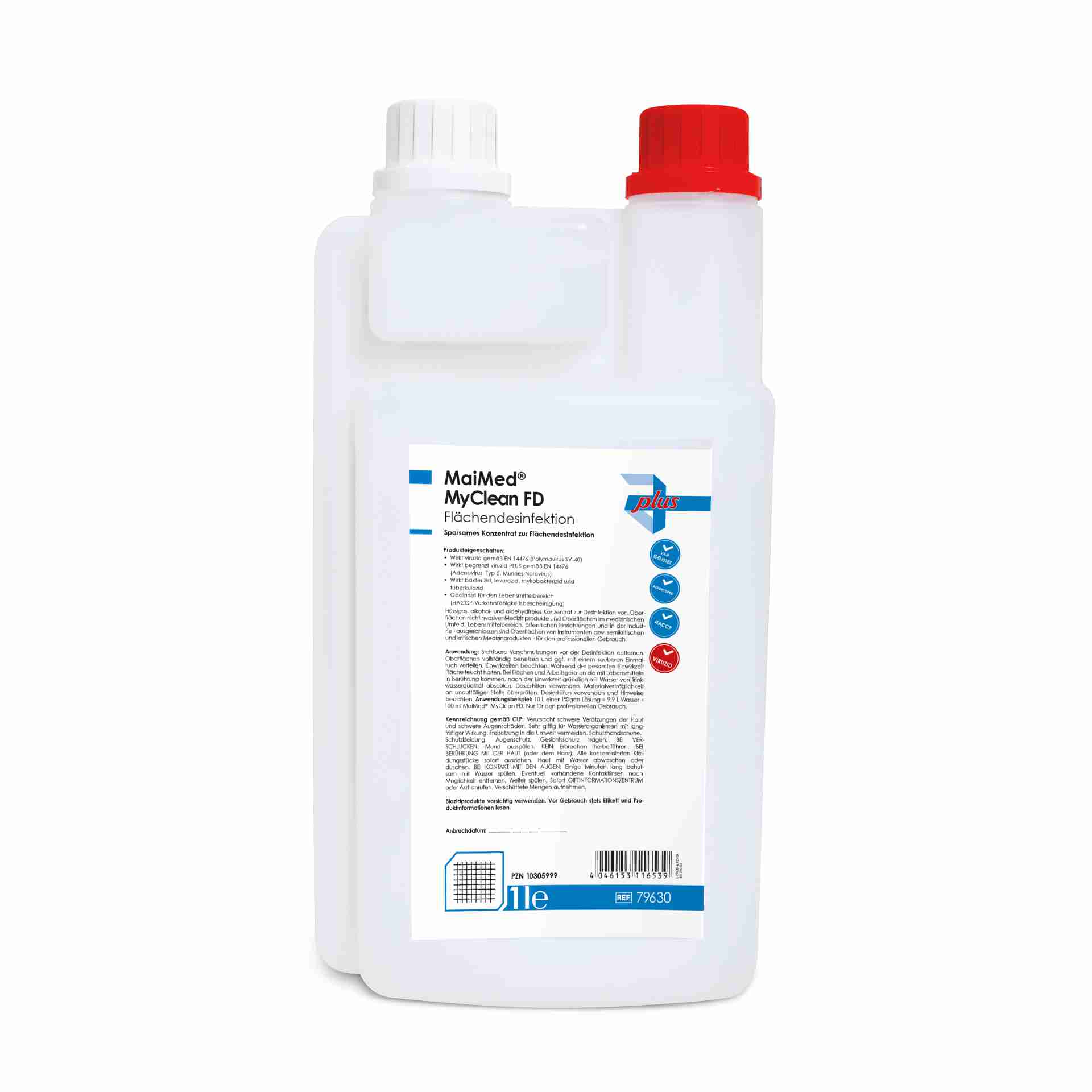 MaiMed® MyClean FD 1 l Flasche – aldehydfreies Flächendesinfektionsmittel Konzentrat