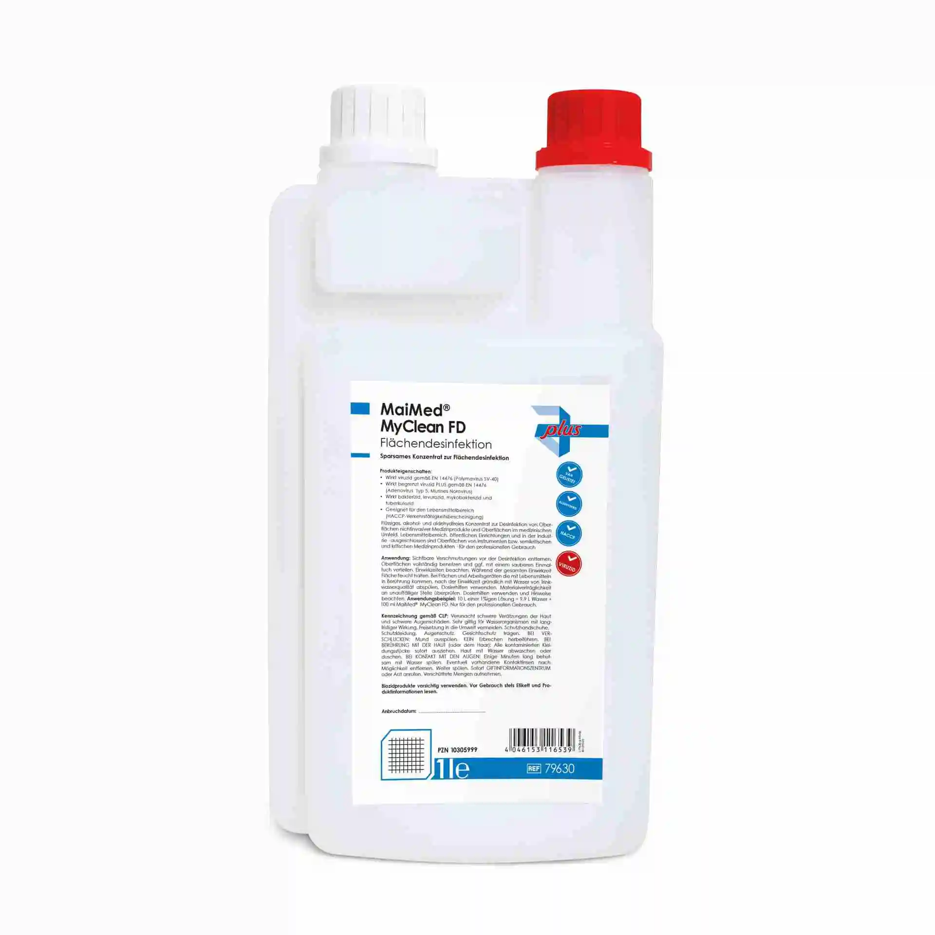 MaiMed® MyClean FD 1 l Flasche – aldehydfreies Flächendesinfektionsmittel Konzentrat